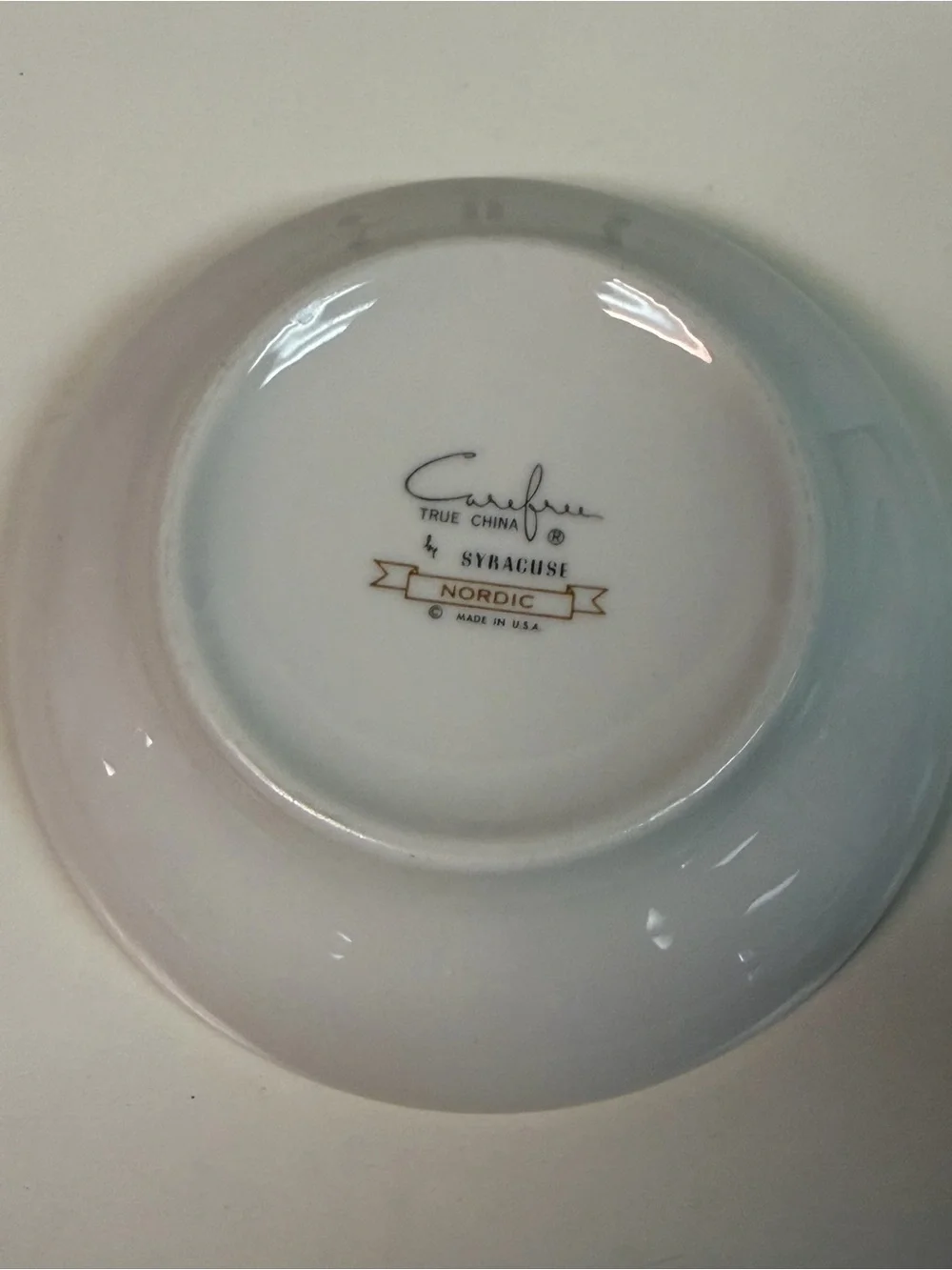 Vintage Carefree True China Nordic Syracuse Atomic Pattern Fruit Dessert Bowl